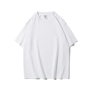 T-shirt décontracté pour homme en coton lourd 280 g/m², couleur unie, manches courtes, col rond, coupe classique, design uni - Product Image 2
