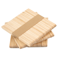 Bâtonnets de crème glacée en bois jetables écologiques les plus populaires 93mm 114mm 140mm 160mm, conformes aux normes alimentaires pour les usines de crème glacée
