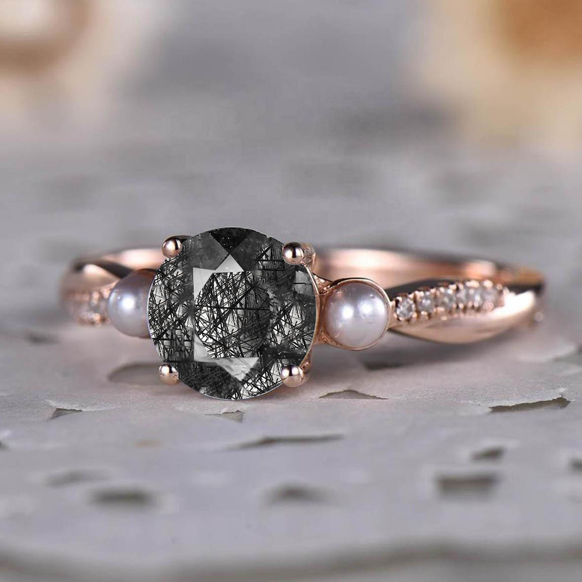 Natural  Black Rutilated