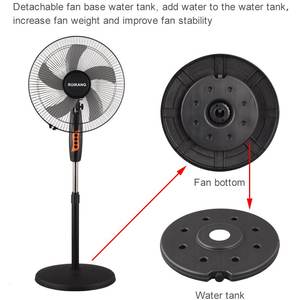 Ventilateur sur pied <span class=keywords><strong>en</strong></span> plastique, 3 vitesses, <span class=keywords><strong>oscillant</strong></span>, facile à assembler, aucun <span class=keywords><strong>outil</strong></span> <span class=keywords><strong>spécial</strong></span> requis, installation <span class=keywords><strong>en</strong></span> 5 minutes, refroidit efficacement le foyer - Product Image 5