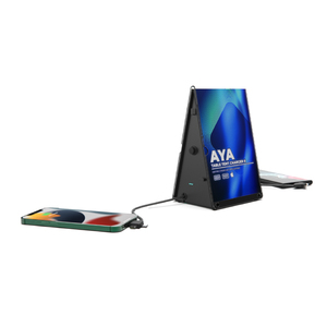 Stazione di ricarica desktop Y2 Power <span class=keywords><strong>AYA</strong></span> II con cavo 3-in-1, personalizzazione opzionale, caricatore compatto per telefono per bar e ristoranti - Product Image 2
