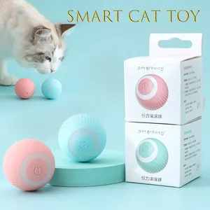 Умные игрушки для кошек, автоматический вращающийся шар, электрические игрушки для кошек, интерактивные игрушки для кошек, тренировочные самодвижущиеся игрушки для котят, аксессуары для домашних животных