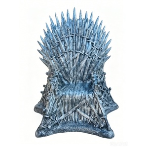 Asiento <span class=keywords><strong>de</strong></span> <span class=keywords><strong>Trono</strong></span> <span class=keywords><strong>de</strong></span> <span class=keywords><strong>Hierro</strong></span> Industrial Retro Antiguo, Adornos Creativos para <span class=keywords><strong>el</strong></span> Suelo, Decoración Metálica con Logotipo para KTV, Bar, Tienda, Idea <span class=keywords><strong>de</strong></span> Regalo para Gamers - Product Image 4