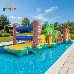 WINSUN Parc aquatique gonflable sur le thème du sport, écoresponsable, couleur personnalisable, parcours d'obstacles flottant pour enfants et adultes, vente chaude - Product Image 1