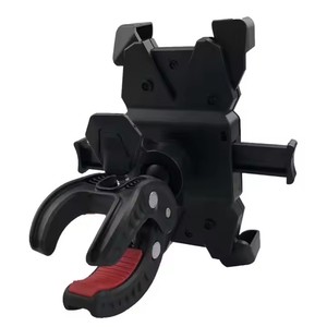 Support de téléphone universel pour guidon de <span class=keywords><strong>moto</strong></span> à 8 griffes anti-vibration, rotation à 360°, texture en fibre de carbone, pour smartphones - Product Image 2