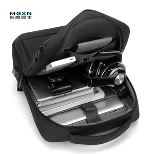 Mochila impermeable personalizada, mochila para ordenador portátil con carga USB, mochila informal de negocios universitarios para hombres - Product Image 6