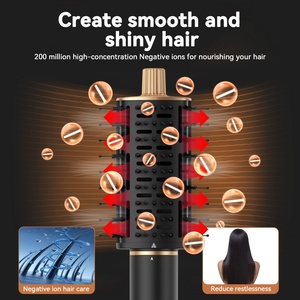 Sèche-cheveux brosse 7-en-1 avec fer à boucler et lisseur - Product Image 4