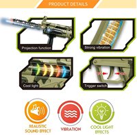 M-16 Camouflage militaire jouet fusil 30 pouces ABS mitrailleuse en plastique avec lumières sons et vibrations semblant jouer pour