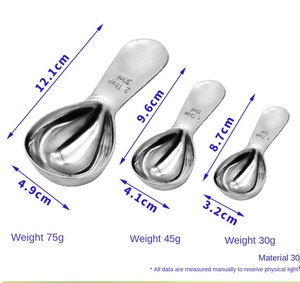 DF Customized Golden Color Stock Customized 1tb 5ml 15ml <b>2tb</b> 30ml Measure Scoop Spoon <b>2TB</b> 30ml Food contact safety SUS 304 - Product Image 4
