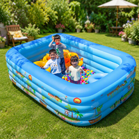 Piscine rectangulaire gonflable en PVC épaissi et durable NOVA pour l'été, vente en gros d'usine, pour la famille