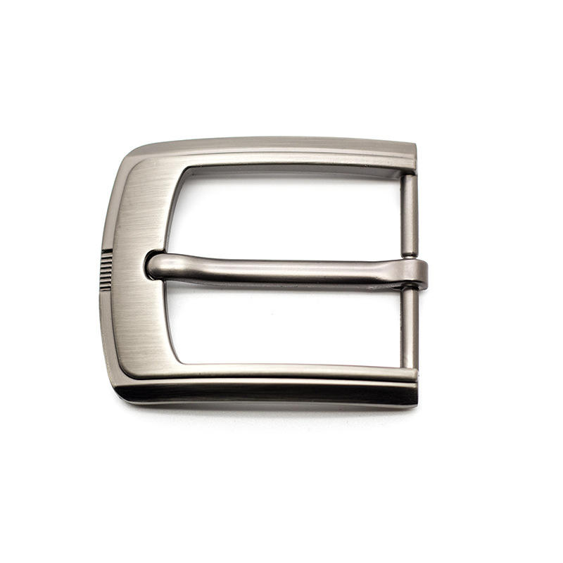 Custom Belt Silver Buckles For Sale 40mm Zinc Alloy Simple Design