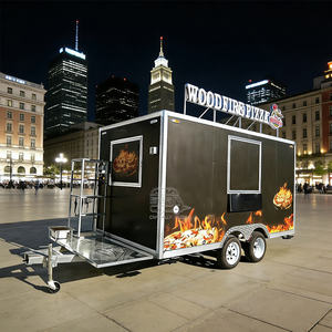 Remolque de cocina móvil con horno para hamburguesas y barbacoa, equipado con todo el material necesario para exportación europea, con certificación DOT VIN CE Square Food. - Product Image 4