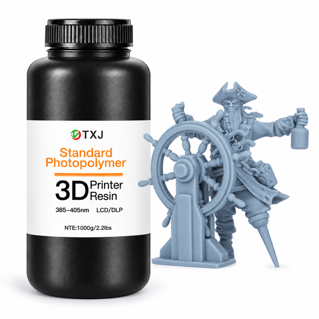 TJ-5100D 405nm UV Photosensitive Resin High Hardness Low Odor Standard 3D Printing Resin for 3D Printer