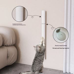 Colonne à gratter pour <span class=keywords><strong>chat</strong></span> et <span class=keywords><strong>arbre</strong></span> à <span class=keywords><strong>chat</strong></span> en chanvre blanc, personnalisable en trois étapes, avec poteau de meulage des griffes pour l'escalade - Product Image 4