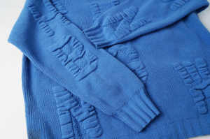 Cardigan en maille jacquard à manches longues imprimé personnalisé pour homme, col en V, style mode estival - Product Image 4