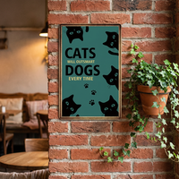 Plaques décoratives en métal sur le thème du chat, 20*30 cm, pour décoration murale