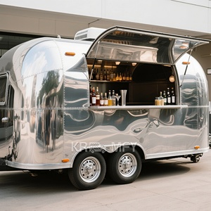 Nuevo Estilo de Carrito de Comida Móvil para Cerveza, Vino, Café, Bebidas, Aperitivos, Remolque de Concesiones - Product Image 5