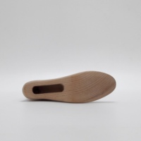 Maniquí de pie de madera unisex de alta gama, modelo de pie izquierdo para exhibición de zapatos/medias en escaparates, torso de madera para adulto