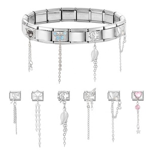Módulo de Dijes Delicados - Colgante de Acero Inoxidable en Forma de Corazón - Pulseras Multifuncionales Creativas y Modernas DIY - Product Image 4