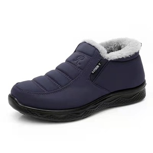 Zapatos de Invierno <span class=keywords><strong>para</strong></span> Hombre con Suela de PU Suave, Cierre Lateral con Cremallera, Antideslizantes, Cálidos, <span class=keywords><strong>Impermeables</strong></span>, Tipo Mocasín, Botas de <span class=keywords><strong>Nieve</strong></span> - Product Image 2