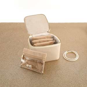 Kantong beludru kustom diskon besar-besaran kantong bahan lembut untuk mengatur aksesori perhiasan kecil di rumah dan perjalanan - Product Image 1