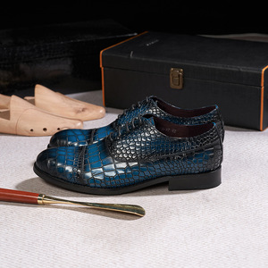 Chaussures Oxford Homme 2026 en Cuir Véritable à Bout Fermé, Motif Floral Gaufré, Respirantes, Antidérapantes, Isolantes, en Caoutchouc, Idéales pour l'Automne et les Fêtes - Product Image 3