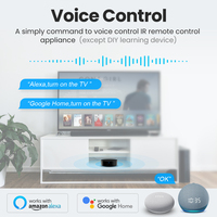 AVATTO Tuya Wifi IR RF Télécommande intelligente pour la maison, interrupteur de contrôle de climatisation RF433 RF315 universel compatible avec Alexa Google Home