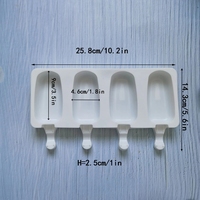 Moule à crème glacée en Silicone réutilisable en forme d'ellipse bricolage moules à Popsicle maison congélateur cellule plateau à glaçons fabricant de baril de Popsicle