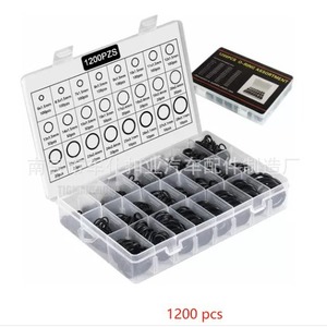 Smooth Sailing O-<b>Ring</b> Assortment 1200Pcs High Temp Nitrile <b>Rubber</b> Sealing <b>Rings</b> For Automotive Industrial Use - Product Image 1