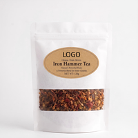 Teh Detoks Herbal Alami Iron Hammer Tea untuk Pembersihan Dalam, Meningkatkan Metabolisme, Campuran Herbal dalam Sachet