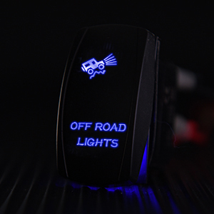 12V 24V 5 Pin SPST On Off Carling Style Interruptores basculantes a prueba de agua Cubierta personalizada en blanco - Product Image 5