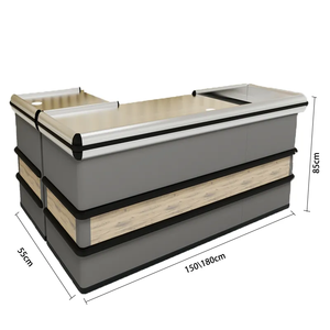 Modèle intégré Petite pente <span class=keywords><strong>Hypermarché</strong></span> Caissier Comptoir de caisse Table de caisse Supermarché Caissier Comptoir de caisse - Product Image 2