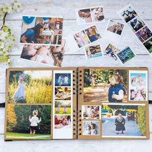 Tùy chỉnh kích thước bán buôn bìa cứng lớn Kraft DIY sổ lưu niệm Album ảnh Châu Âu scrapbooking Album 12x12 12x18 8x8 phế liệu cuốn sách - Product Image 6