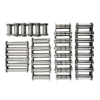 Machine de transmission industrielle à chaîne 16A12A avec joint interne élargi en acier, pas de 25,4 mm, pour diamètres 32 mm, 35 mm, 37 mm, 45 mm, 50 mm, 56 mm, pour le sablage