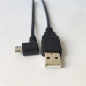 90 Derajat Right Angle Micro Kabel USB To USB Male Plug Android