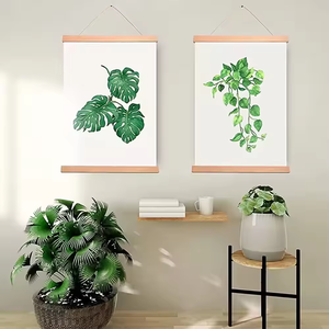 Affiche murale magnétique avec cadre en bois, design personnalisé, bannière suspendue style bohème pour chambre à coucher - Product Image 5