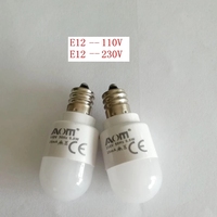 Ampoules pour machine à coudre Singer domestique 0,8W 230 Volts Type à enfoncer LED-BA15D110V E12 E14 B15