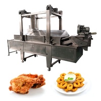 Friteuse de bananes frites en continu entièrement automatique Machine à frire électrique à gaz Noix Pomme de terre Oignon soufflé Snack Food Chips