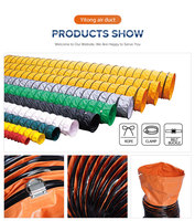 Tuyau de ventilation flexible en PVC pour conduits d'air – Connecteur de conduit d'air flexible