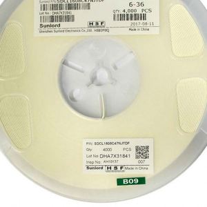 Manufacturer Direct SDCL1608C47NJTDF 0603 1608 Inductors High-Frequency Inductors 47nH 5% 300mA 0.7ohm - Product Image 1