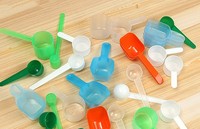 Cuillères doseuses en plastique à manche court de 90 ml 45 g pour céréales, grains, fourrage, protéines, lait en poudre, détergent, compléments alimentaires, grandes cuillères