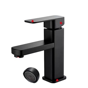 Robinet mélangeur monocommande chaud/froid en acier inoxydable noir pour lavabo de salle de bain BF-014 – Meilleure vente en acier inoxydable - Product Image 5