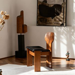 Chaise de salle à <span class=keywords><strong>manger</strong></span> moderne de luxe en bois massif avec dossier |   Meubles confortables pour salle à <span class=keywords><strong>manger</strong></span> et salon - Product Image 4