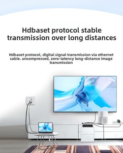Transmetteur mural VGA métallique Hardrock86 avec HDBT 70m pour projecteur et extension de câble réseau, utilisation en salle de classe/à table/sur le sol - Product Image 3