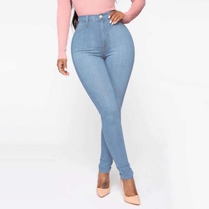 Jeans Casuales de Talla Grande 4XL para Mujer, Estilo Sexy de Club, Pantalones Acampanados Holgados Tipo Boyfriend, Lavado Claro y Oscuro, Denim Ajustado de Tiro Medio - Product Image 4