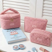 Sac cosmétique personnalisé en velours pour femme, avec fermeture éclair, poignée supérieure, multifonction, grand format, portable, élégant et professionnel