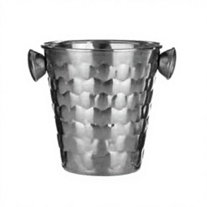 Nouveau Seau en Acier Inoxydable Personnalisé de Designer, Finition Métallique Mate de Haute Qualité, Fournitures pour Fêtes et Hôtels, 5L, Rond, Facile à Nettoyer - Product Image 1