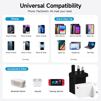 Adaptateur de charge rapide GaN 45W PD3.0 Single-Port Type-C UK Plug avec protection OTP/OVP Certifié CE pour ordinateur portable et téléphone