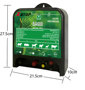 בקר שמש אנרג 'ייזר גדר DC12V סוללה 6 ג' אול פלט חוות עובד עבור בעלי חיים - Product Image 4