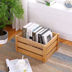 Hirzkste — boîtes de bière en <span class=keywords><strong>bois</strong></span> de couleur naturelle, emballage de stockage de légumes non finis vente en gros - Product Image 5